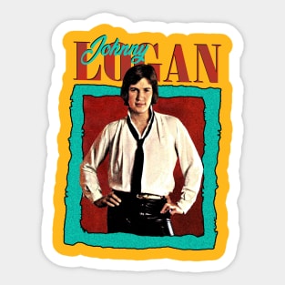 Johnny Logan 80s Aesthetic Fan Gift Design Sticker